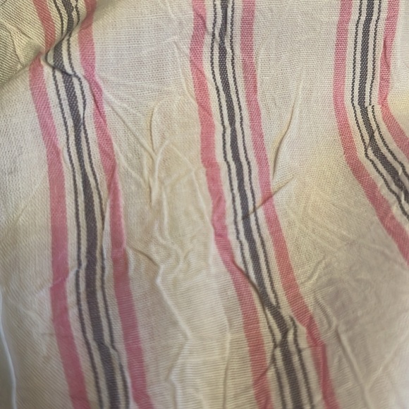 LEUNI Pink and Grey Striped Button Down Cotton-Blend Shirt | WConcept | sze M - Picture 12 of 14